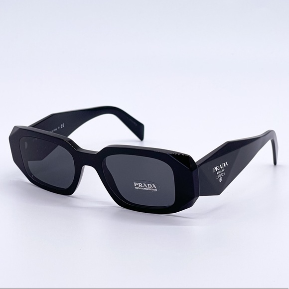 NEW PRADA PR17WS BLACK SUNGLASSES PRADA PR 17WS 1AB5S0 NEW PRADA SYMBOLE - Picture 5 of 13